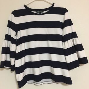 Striped Navy Blue Blouse
